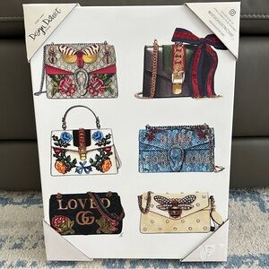 Design District Fashion and Glam Handbag Wall Art Canvas 16 x 12